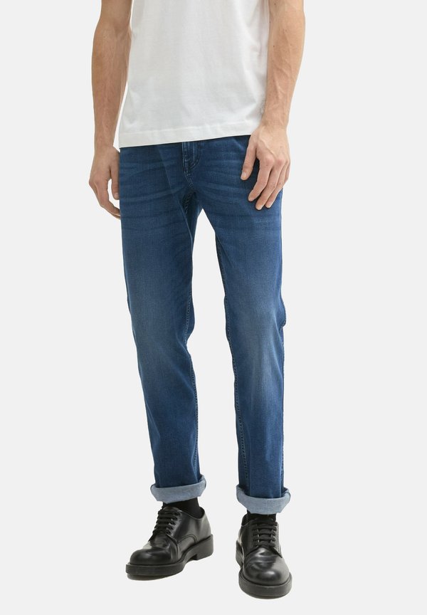 TOM TAILOR Straight leg jeans - used dark stone blue denim