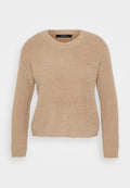 Vero Moda Petite VMPUFF O NECK - Jumper - silver mink