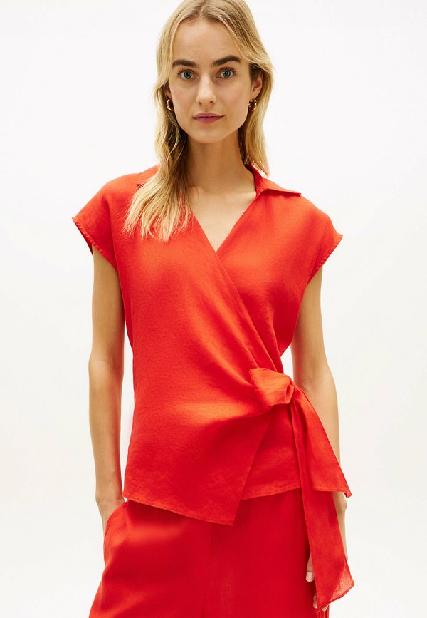 Tommy Hilfiger PURE WRAP KNOT  - Blouse - fireworks