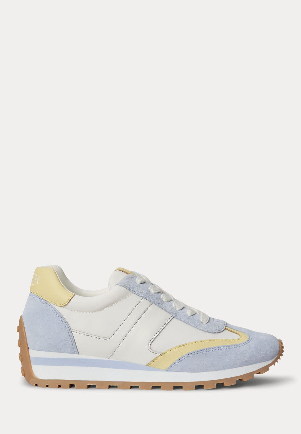 Lauren Ralph Lauren DANI COLOR-BLOCKED LEATHER SNEAKER
