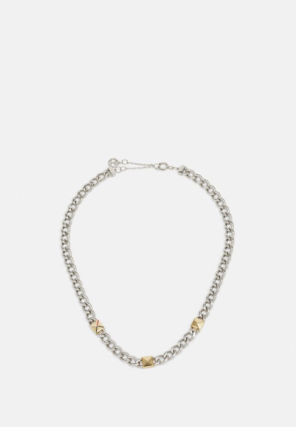 Tommy Hilfiger GIANNA - Necklace - silver-coloured/gold-coloured