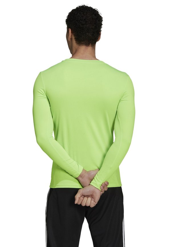 adidas Performance TEAM BASE TEE - Long sleeved top - solar green