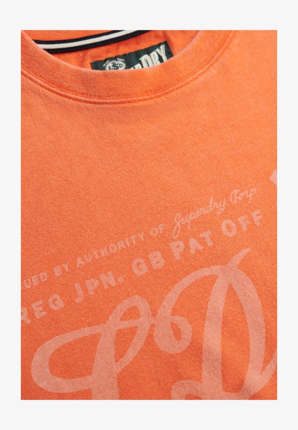 Superdry & Co Print T-shirt - firecracker orange