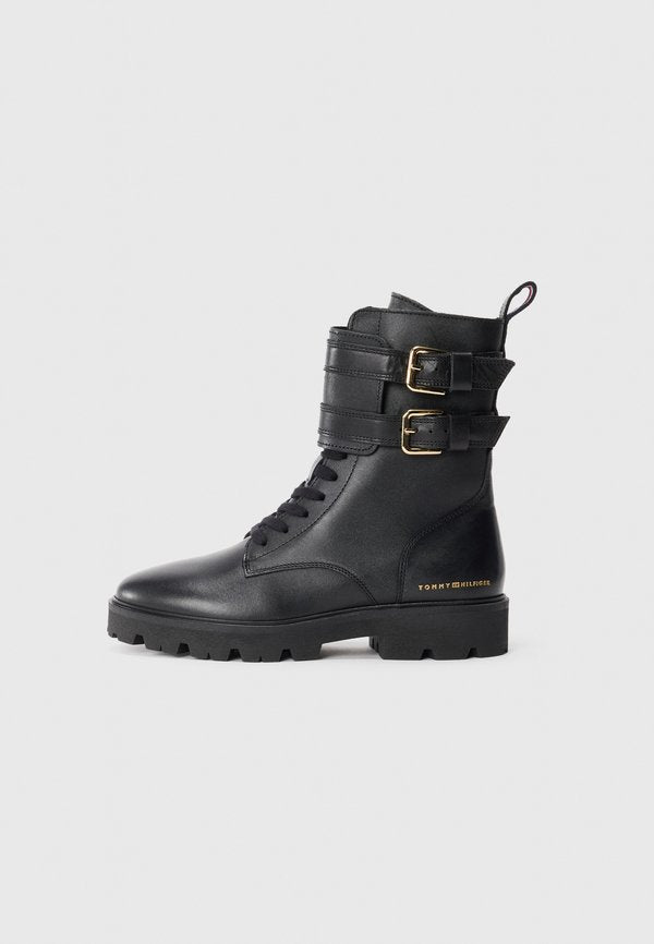 Tommy Hilfiger Cowboy/biker ankle boot - black