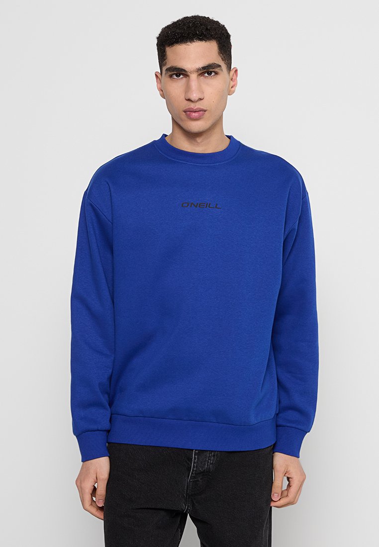 Blaues Sweatshirt mit Rundhalsausschnitt, langen Ärmeln und gerippten Bündchen. Auf der Brust befindet sich ein schwarzes "ONEILL"-Logo. Aus einer Baumwollmischung gefertigt.
