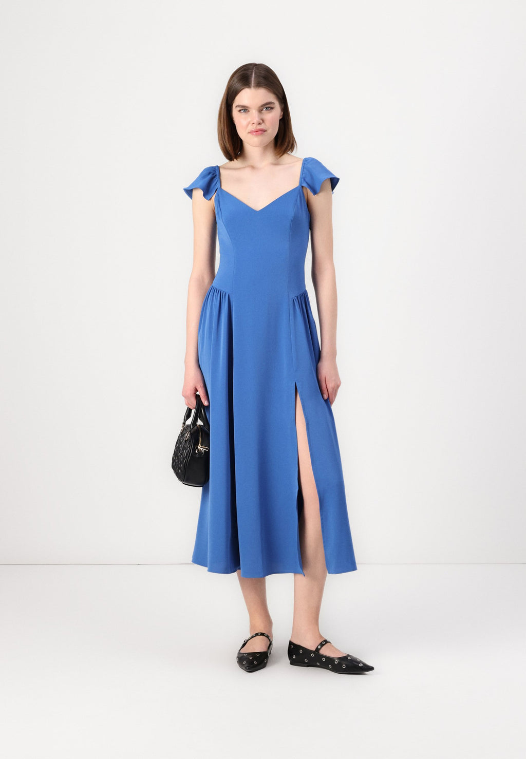 Abercrombie & Fitch FLUTTER DIPPED WAIST MIDI