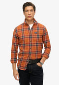 Superdry & Co LONG SLEEVE LUMBER - Shirt - drayton check orange