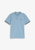 TOM TAILOR MIT STEHKRAGEN - Polo shirt - mountain spring blue