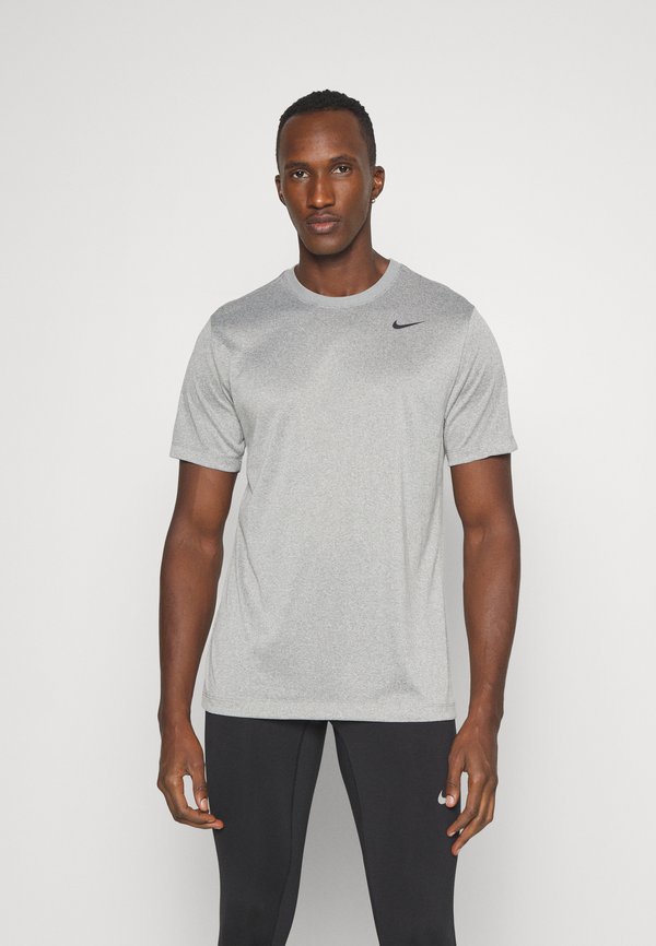 Nike Performance TEE RESET - Sports T-shirt - tumbled grey/flt silver heather/black