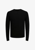 Jack & Jones Knitted Plus Size Merino Wool Knitted - Jumper - black