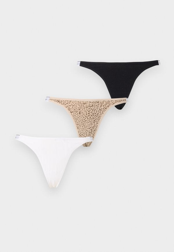 Calvin Klein Underwear DIPPED THONG 3 PACK - Thong - multi-coloured