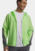 Under Armour LAUFJACKE VELOCITI STORM HOODED - Windbreaker - lumoslime castlerock reflective
