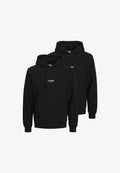 Jack & Jones 2 PACK - Hoodie - schwarz