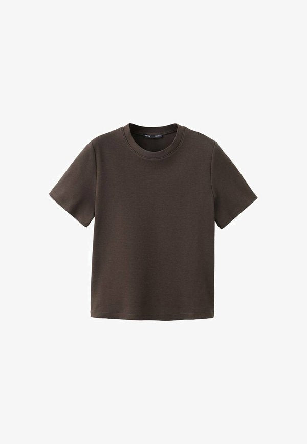 Mango Basic T-shirt - brown