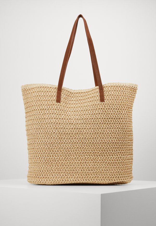 Vero Moda VMSISSO BEACH BAG - Tote bag - creme brûlée