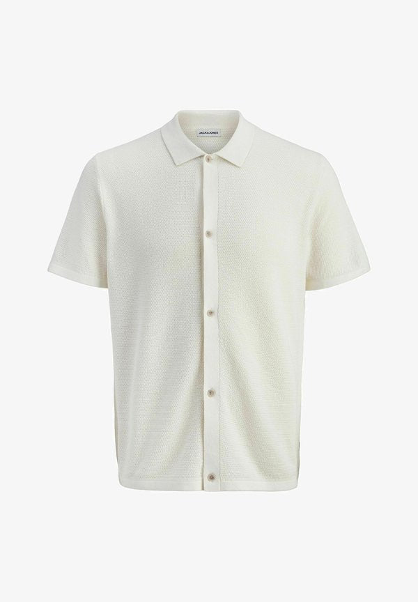Jack & Jones Knitted Knitted - Shirt - cloud dancer