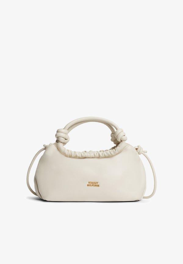 Tommy Hilfiger SOFT LEATHER CROSSBODY BAG - Handbag - soft cream