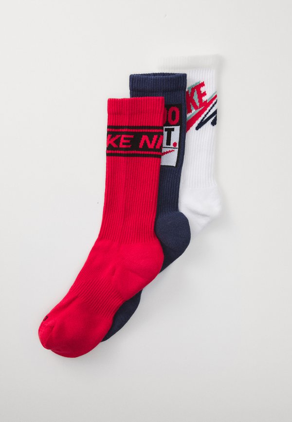Nike Performance CREW UNISEX 3 PACK - Sports socks - university red/midnight navy/white/cannon