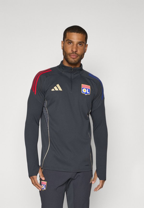 adidas Performance OLYMPIQUE LYONNAIS 25/26 TIRO25 COMPETITION TRAINING TOP - Club wear - carbon/hazy beige