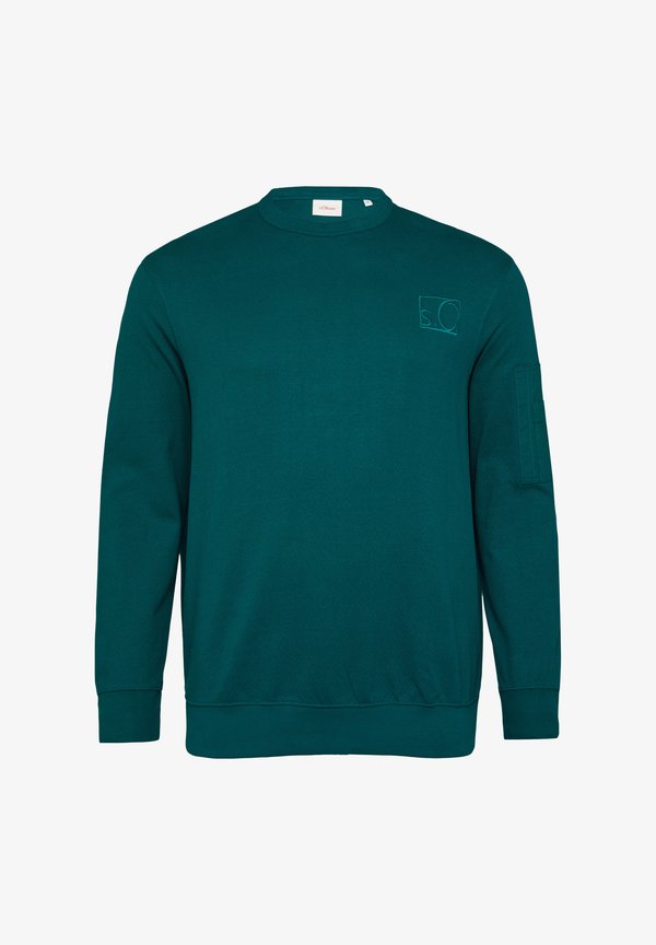 s.Oliver BOUCLÉ  - Sweatshirt - petrol
