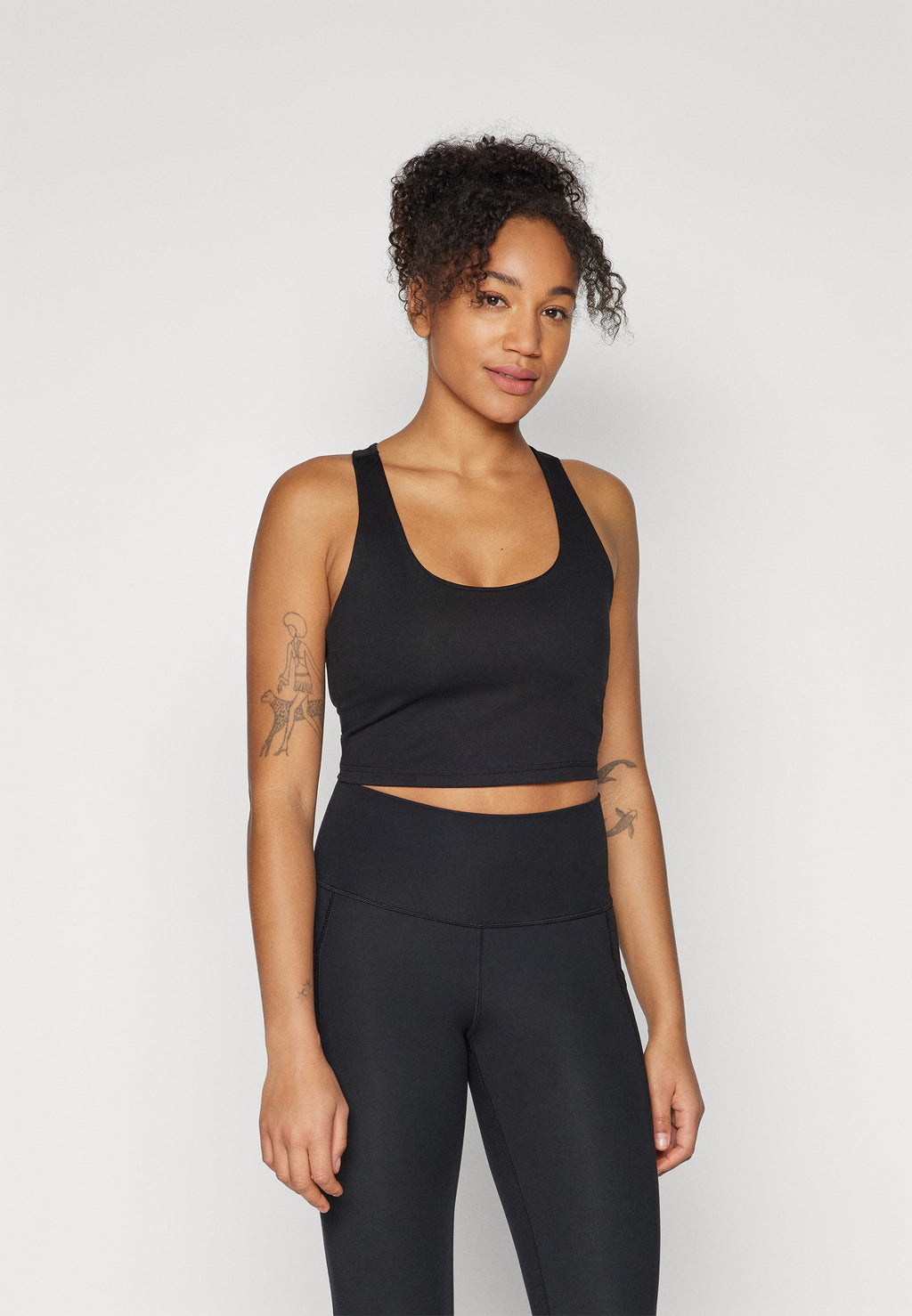 DKNY BALANCE COMPRESSION SCOOP NECK LONGLINE BRA