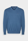 Tommy Hilfiger ESSENTIAL V NECK - Jumper - aegean sea