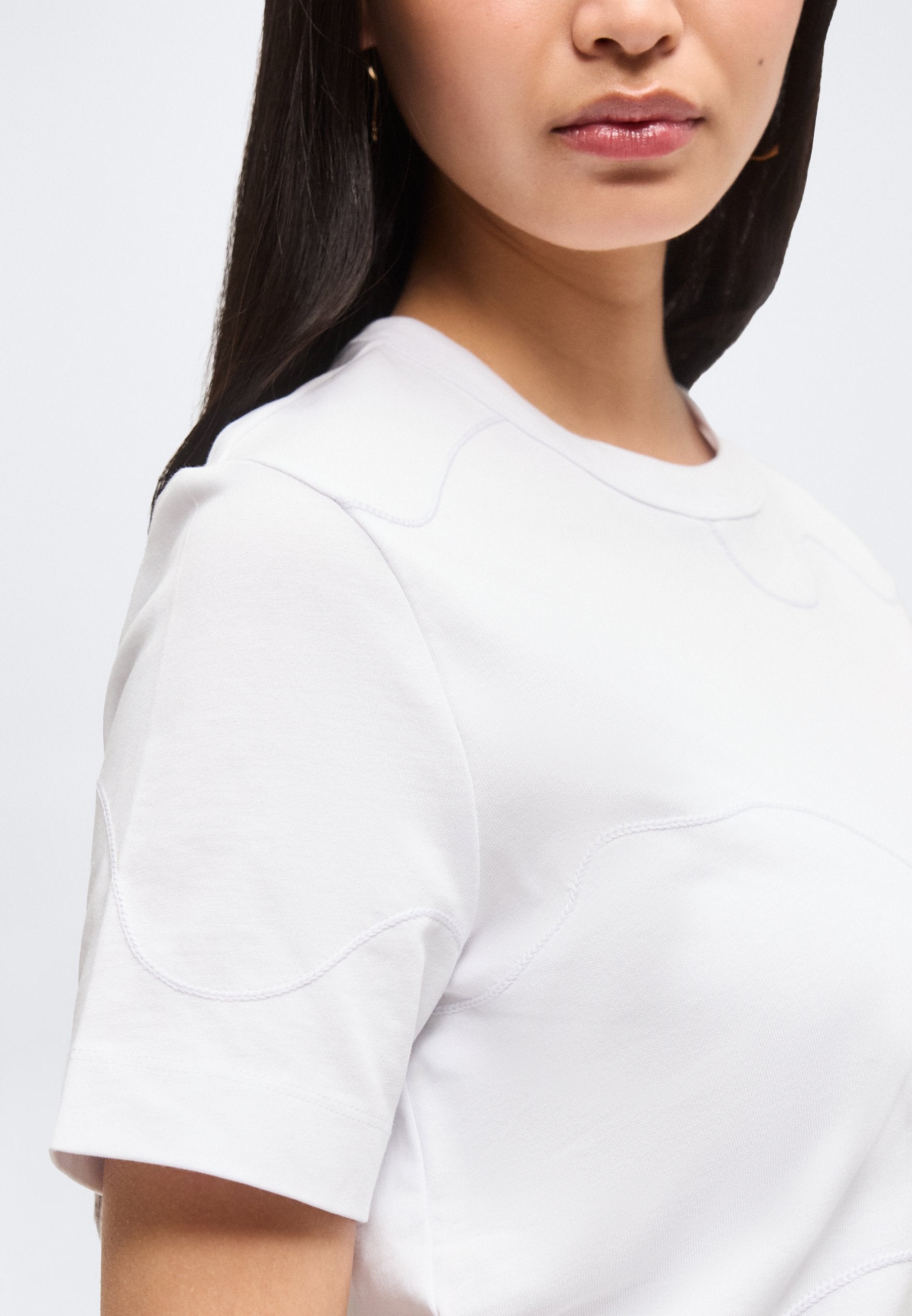Selected SLFMILA EMBROIDERY TEE