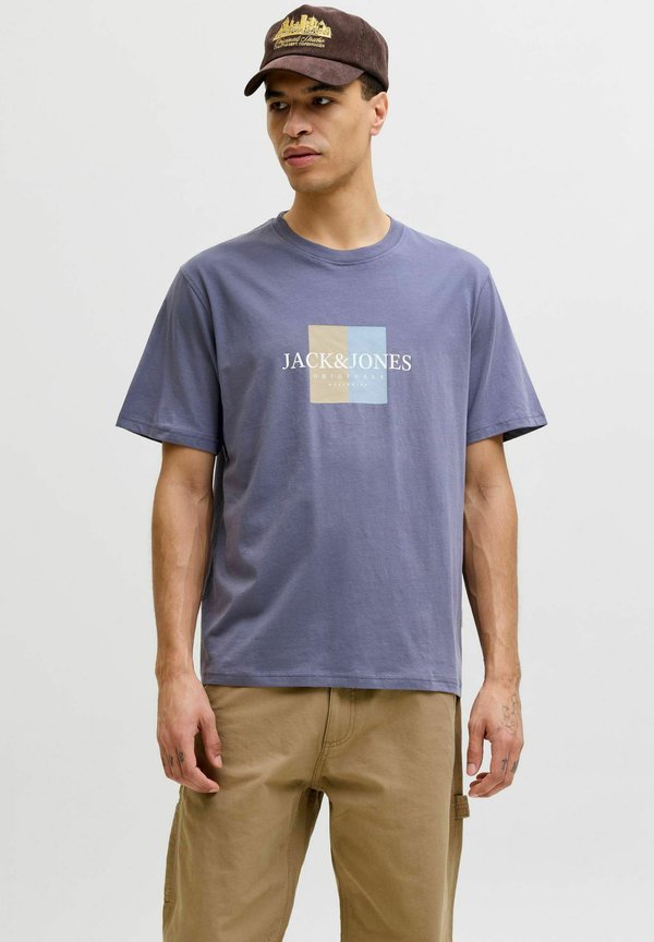Jack & Jones Logo - Print T-shirt - nightshadow blue