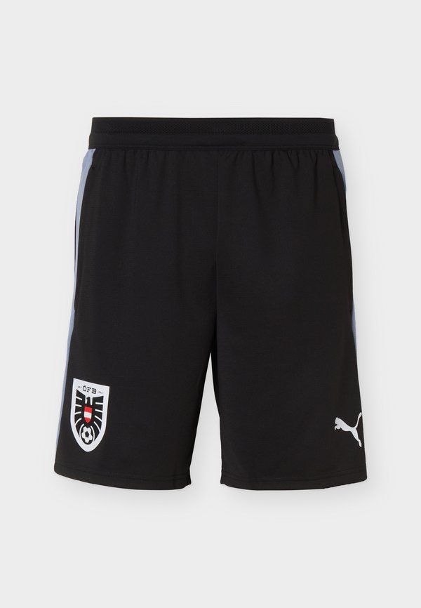 Puma AUSTRIA ÖFB TRAINING SHORTS POCKETS - National team wear - black/filtered ash