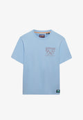 Superdry & Co SUPERDRY OUTDOORS MOUNTAIN RELAXED T-SHIRT.. - Print T-shirt - seafoam blue