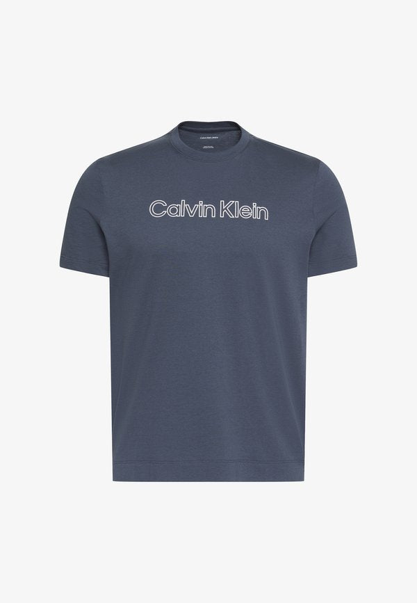 Calvin Klein LOGO GRAPHIC UNISEX - Print T-shirt - blue nights