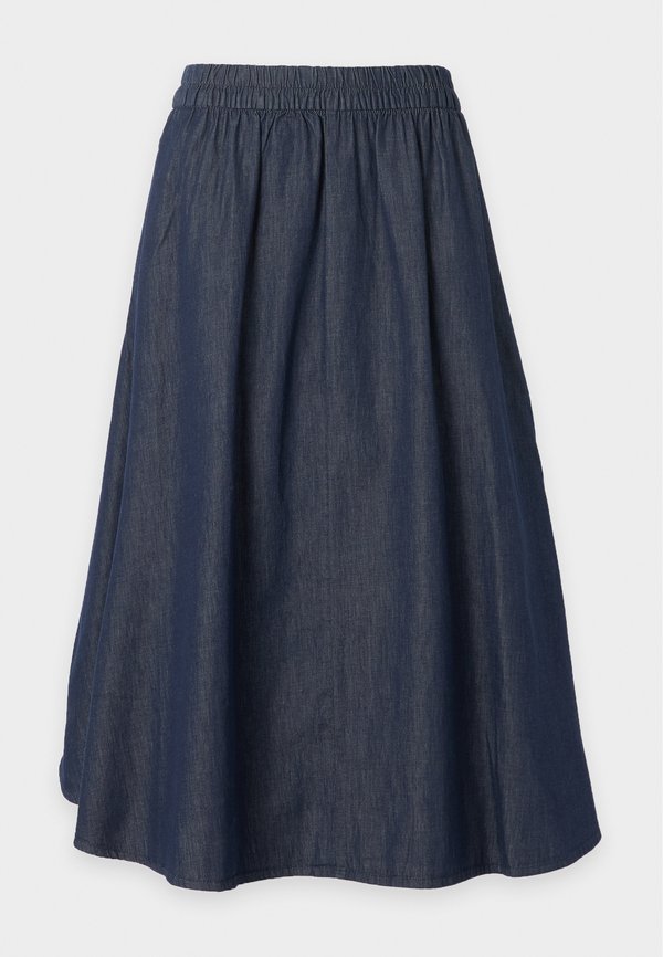 ONLY ONLBABETTE A LINE SKIRT - Denim skirt - dark blue denim