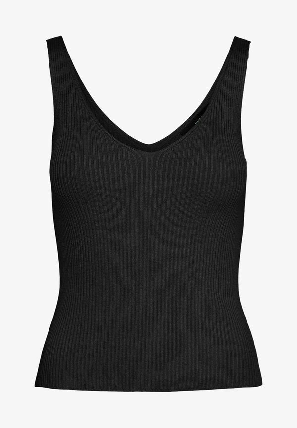 Vero Moda VMGLORY SL RIB TOP GA NOOS - Top - black