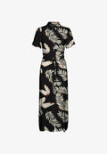 Vero Moda VMEASY JOY LONG SHIRT DRESS - Maxi dress - black