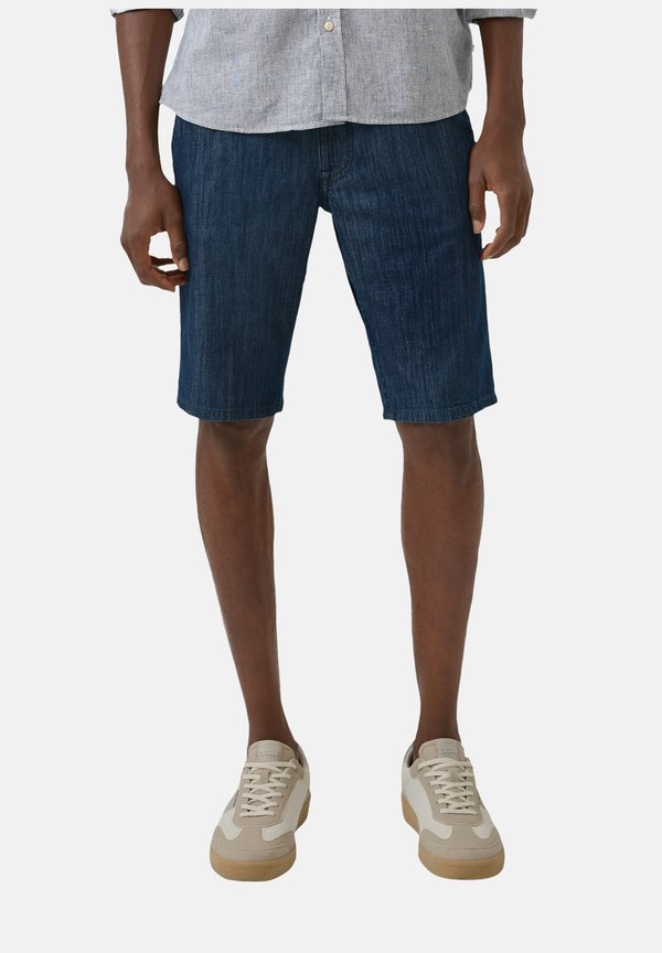 s.Oliver JEANS-HOSE - Denim shorts - blau