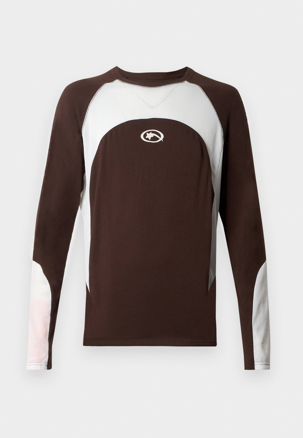 YOURTURN REGULAR FIT GRAPHIC & MESH COMBO LONG SLEEVED