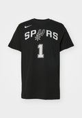 Nike Performance NBA SAN ANTONIO SPURS WEMBANYAMA TEE - Club wear - black