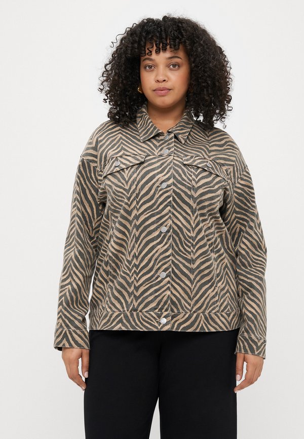 Vero Moda Curve Denim VMCTESSA - Denim jacket - silver mink