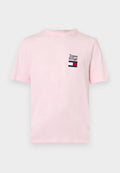 Tommy Hilfiger LOGO EMBROIDERY JERSEY CREW NECK T-SHIRT - Print T-shirt - light pink