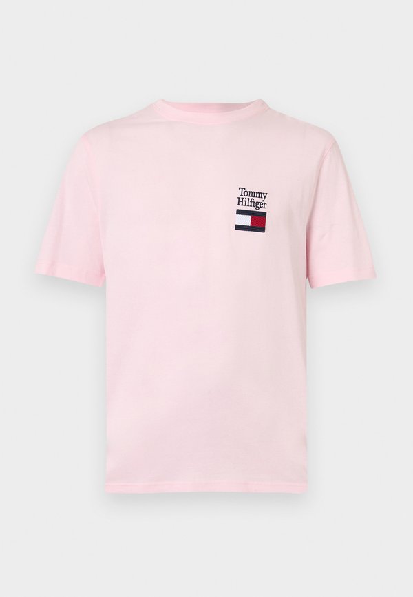Tommy Hilfiger LOGO EMBROIDERY JERSEY CREW NECK T-SHIRT - Print T-shirt - light pink
