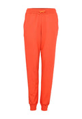 Orange Jogginghose aus weichem Stoff, mit verstellbarem Drawstring-Bund, gerippten Bündchen und Seitentaschen.