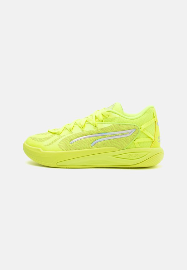 Puma STEWIE 4 FLAWLESS - Basketball shoes - lime squeeze/lime sheen