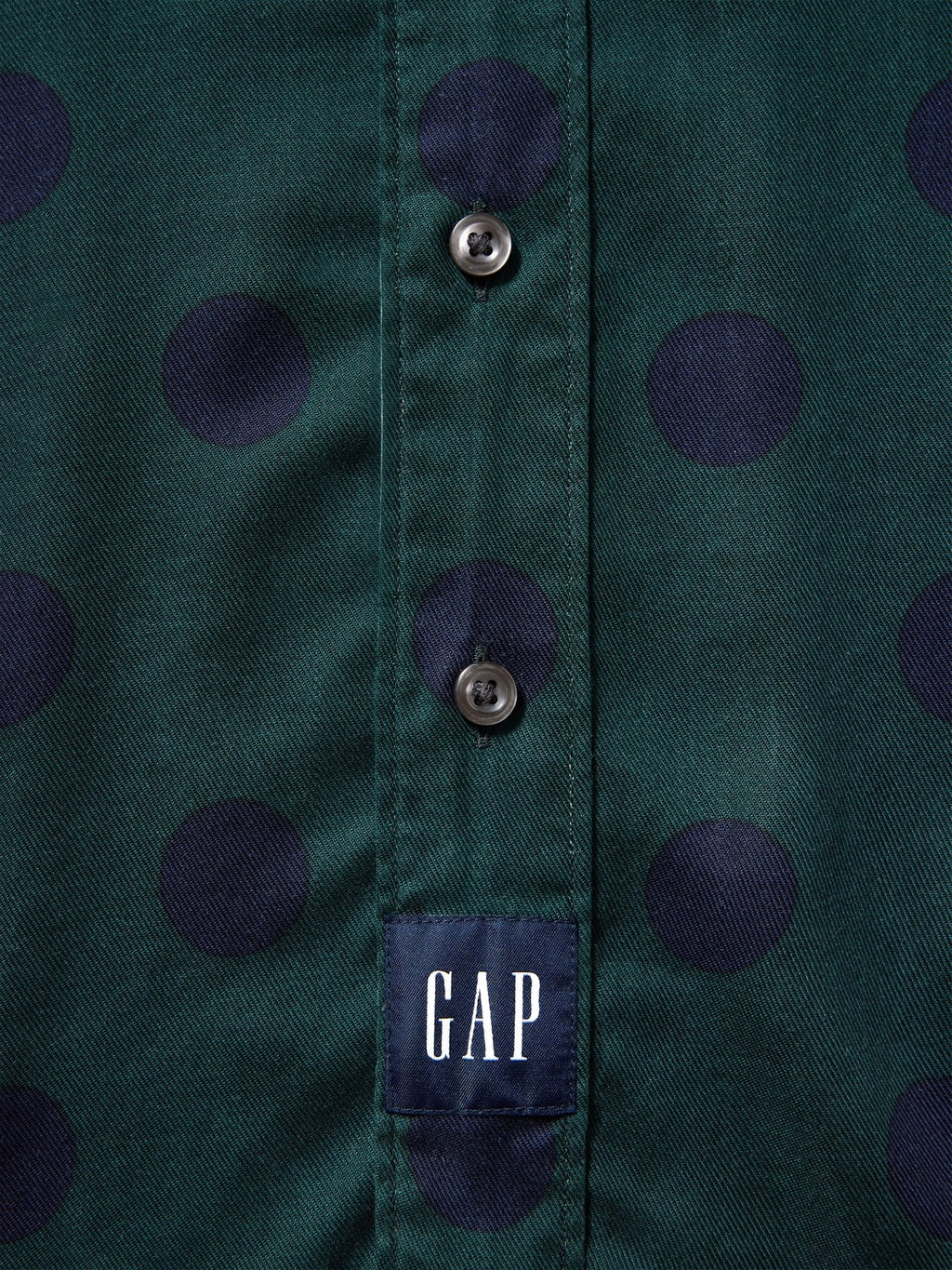 GAP GAP AWAKE NY TWILL DOTTED BIG SHIRT