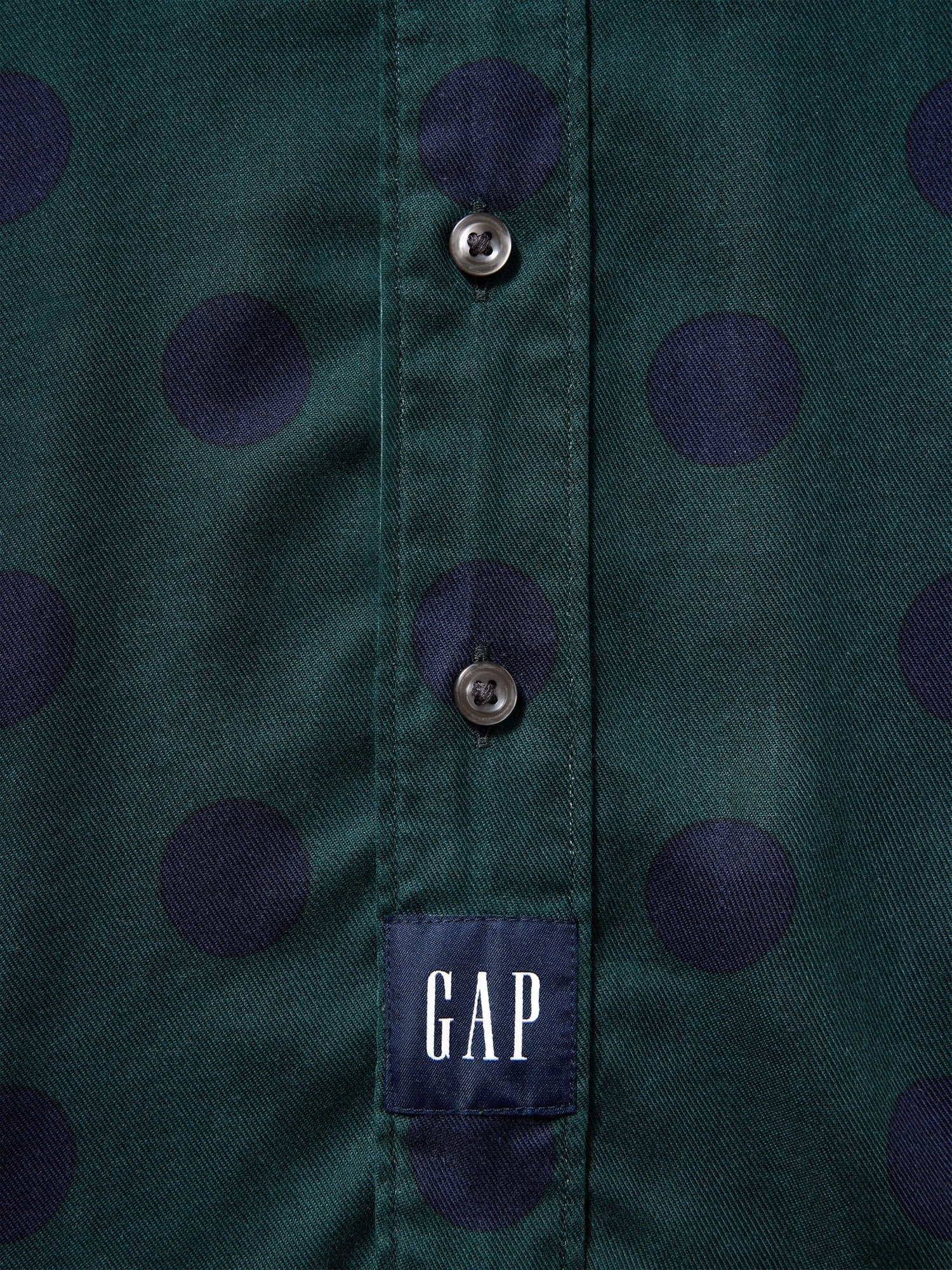 GAP GAP AWAKE NY TWILL DOTTED BIG SHIRT
