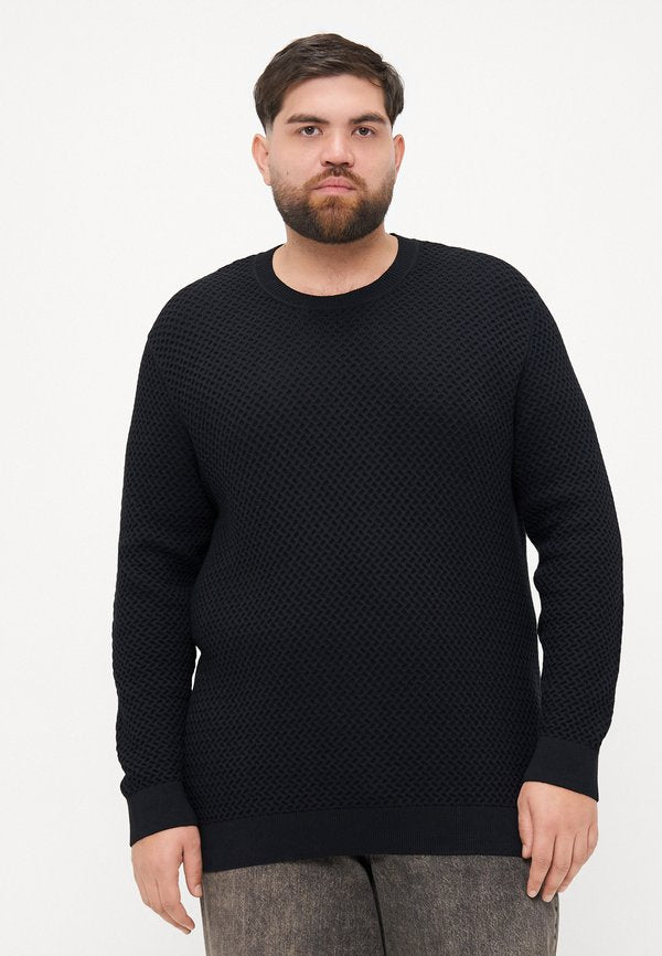 Jack & Jones Knitted Plus Size Knitted - Jumper - black