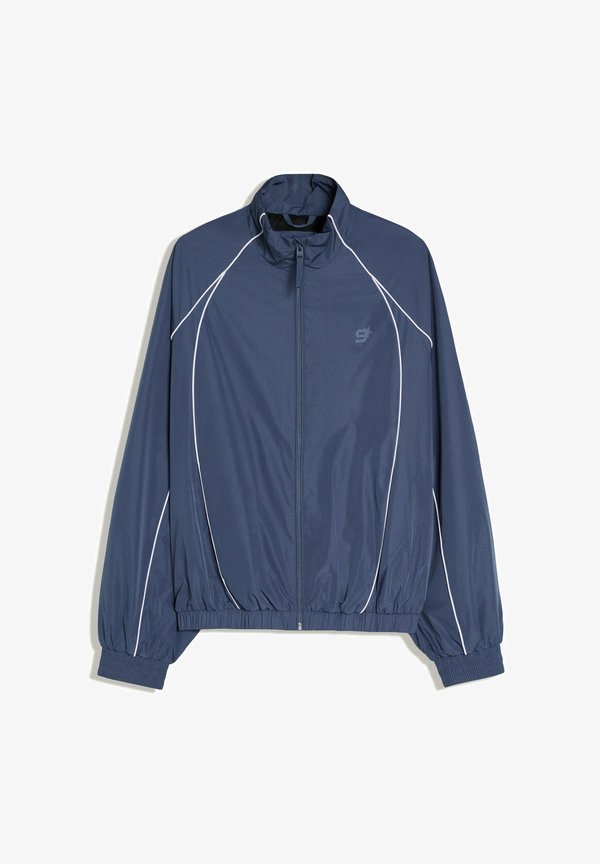 Bershka CONTRAST TECHNICAL - JACKET - Training jacket - dark blue
