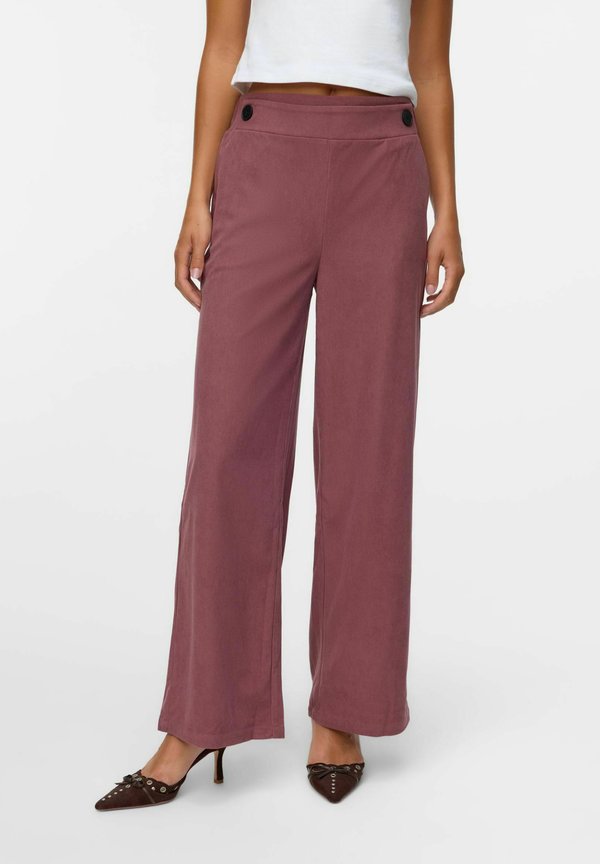 Vero Moda Wide-leg VMVILJA High waist Corduroy - Trousers - rose brown