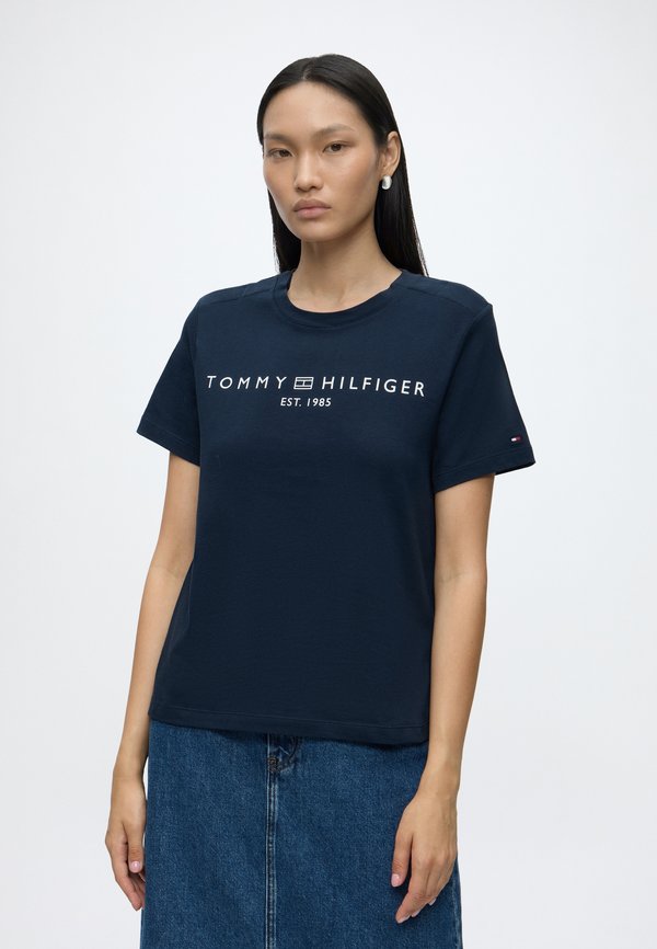 Tommy Hilfiger CORP LOGO - Basic T-shirt - dark blue