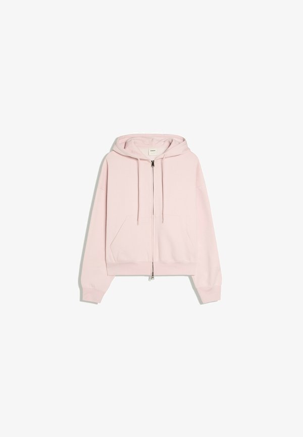 Bershka BASIC ZIP-UP SWEATSHIRT. - Zip-up sweatshirt - light pink