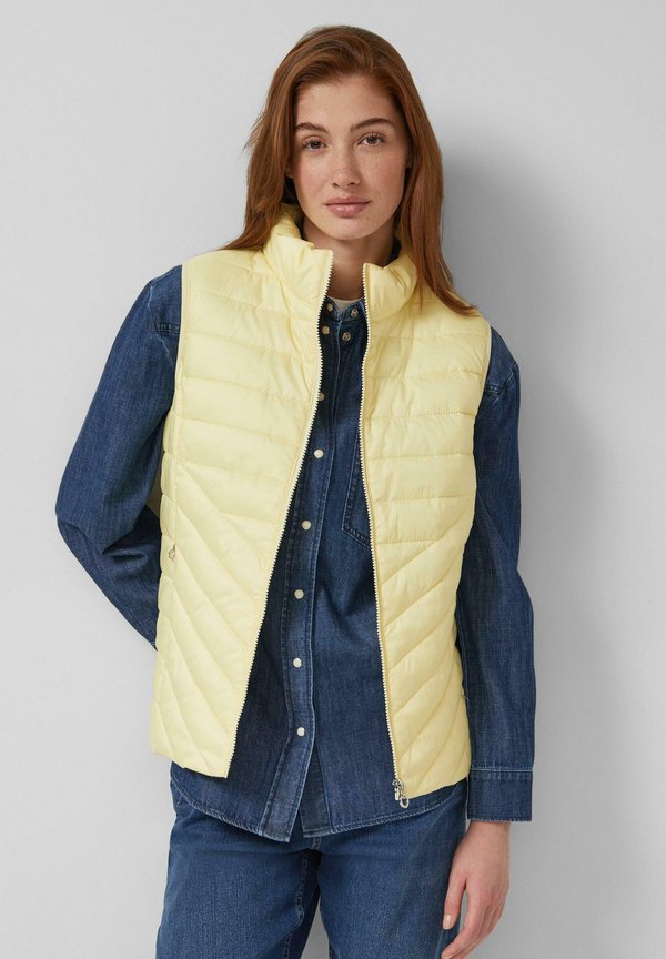 s.Oliver Waistcoat - hellgelb